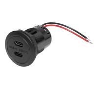 ProCar 67371050 Power USB-C doppia presa PD/QC EV senza LED max 2x 30 watt Port