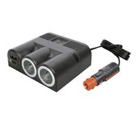 ProCar Presa tripla con presa Power USB-C®/A doppia 12 o 24 V/DC