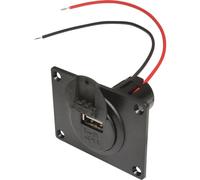 ProCar Presa Power da incasso USB con piastra di montaggio e coperchio Portata
