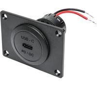 Procar presa usb-c integrata con piastra di montaggio 12 / 24 v