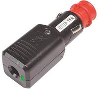 ProCar Spina universale NG 15A LED con scarico della trazione con fusibile, portata 12-24 Volt corrente m