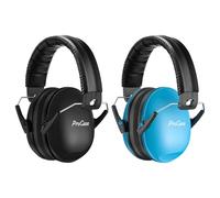 ProCase 2 Cuffie Antirumore per Bambini, Comode Cuffie Pieghevoli e Regolabili, con Attenuazione SNR di 34 dB, Fascia Morbida per Ambienti Rumorosi o Stressanti - Nero Blu