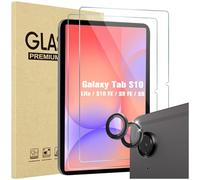 ProCase 2 Pezzi Pellicola per Galaxy Tab S10 FE/ S9 FE 10.9" con Protezione Obiettivo Fotocamera abbinata ai colori dell'iPad, Vetro Temperato per Galaxy Tab S10/S9 FE SM-X520 X510 X516 X518 -Grigio