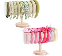 ProCase 2 Pezzi Porta Cerchietti Bambina, Organizer per Cerchietto Capelli Donna -Beige