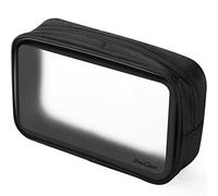 ProCase Beauty Case da Viaggio, Borse da Viaggio Impermeabili Trasparenti TSA Approvato Organizzatore Aerea Checkpoint Borsa di Stoccaggio Compiacente per Toeletta Liquidi Creme e Cosmetici -Nero