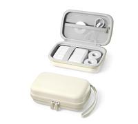ProCase Borsa per stampante di etichette NIIMBOT D110/D11, ORGBRO X1, NDYIN N12, borsa da viaggio per mini stampante adesiva, colore beige