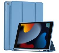 ProCase Cover con Portapenna per iPad 10.2" 9a/8a/7a Generazione (2021/2020/2019) - Custodia Compatibile con iPad A2602, A2603, A2604, A2605, A2270, A2428, A2429, A2430, Blu