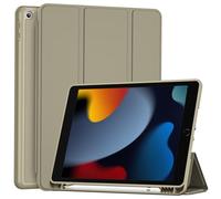 ProCase Cover con Portapenna per iPad 10.2" 9a/8a/7a Generazione (2021/2020/2019) - Custodia Compatibile con iPad A2602, A2603, A2604, A2605, A2270, A2428, A2429, A2430, Oro