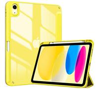 ProCase Cover iPad 11 Generazione A16 11 Pollici 2025/iPad 10 Generazione 10,9 Pollici 2022,Custodia con Portapenna Auto Sonno/Veglia -Giallo
