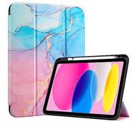 ProCase Cover iPad 11 Generazione A16 11 Pollici 2025/iPad 10 Generazione 10,9 Pollici 2022,Custodia con Portapenna Auto Sonno/Veglia -Blumarmo