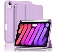 ProCase Cover iPad Mini 7 A17 Pro 2024 / iPad Mini 6 2021 con Portapenna, Custodia Protettiva per iPad Mini 7a/6a Generazione da 8,3 pollici -Viola