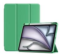 ProCase Cover per iPad Air 11 Pollici M4 2026/M3 2025/M2 2024 | Custodia Smart con Supporto Ricarica Pencil 2, Leggera con Auto Sleep/Wake -Verde 2024