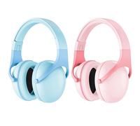 ProCase Cuffie Antirumore Bambini 2-10 Anni, 2 Pezzi Cuffie Insonorizzanti Regolabili e Confortevoli per Concerto/Motogp/Aereo -Rosa Blu Cielo