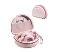 ProCase Custodia cuffie per Beats Studio Pro/Studio 3 e Beats Solo 4/3 | Custodia Antiscontri per Cuffie, con Scomparto in Rete e Cinturino da Polso -Rosa nuvola