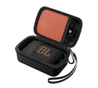 ProCase Custodia da Viaggio per JBL Go 4 /Go 3/Eco Ultra/Go Essential 2, Custodia Protettiva per JBL Mini con Taschino Rete e Cinturino -Nero