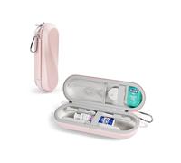 ProCase Custodia da viaggio per spazzolino elettrico Oral-B Pro/iO/Smart e Philips Sonicare, custodia protettiva rigida universale impermeabile con tasca in rete per accessori -L, rosa