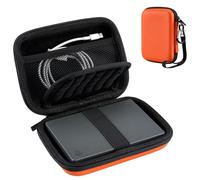 ProCase Custodia Hard Disk Esterno 2.5'', Custodia Rigida per HDD SSD TOSHIBA Western Digital Maxtor WD KESU Seagate My Passport Hitachi Samsung Canvio Basics 500G 1TB 2TB 3TB 4TB -Arancione