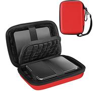 ProCase Custodia Hard Disk Esterno 2.5", può Tenere 2 Dischi Rigida per HDD SSD TOSHIBA UnionSine WD Western Digital Maxtor KESU Seagate My Passport Hitachi SanDisk 500G 1TB 2TB 3TB 4TB -Rosso