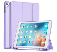 ProCase Custodia per iPad 9.7 2018 6a Generazione/2017 iPad 5a Generazione con Portapenna, Custodia iPad 6/5 Auto Svegliati/Sonno -Puro Viola