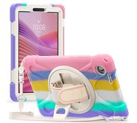 ProCase Custodia per Lenovo Tab One 8,7 Pollici 2025/ Tab K9 Copertura Protettiva Resistente Agli Urti Supporto Girevole con Tracolla Maniglia -Colorato