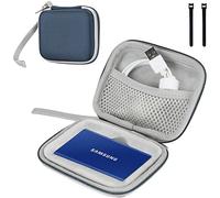 ProCase Custodia per Samsung Memorie T7 / T7 Touch SSD Esterno Portatile da 500GB 1TB 2TB Unità a Stato Solido Esterna Hard Disk, Borsa per Il Trasporto -Blu Marino