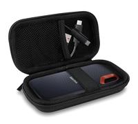 ProCase Custodia per SanDisk Extreme/Extreme PRO/Crucial X8 Portatile SSD 500 GB/1TB/2 TB, Protettiva Cover Case per Custodire e Trasportare gli SSD SanDisk Extreme -Nero