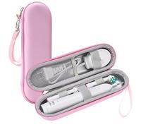 ProCase Custodia per Spazzolino Elettrico compatibile con Oral-B Vitality Pro/Oral-B iO 3/Pro 3000/Philips Sonicare, Custodia Rigida da Viaggio con Porta-Spazzolino per Oral-B/Pro/iO Series -Rosa