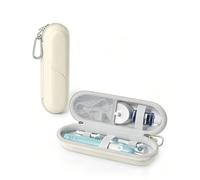 ProCase Custodia per spazzolino elettrico Oral-B Pro/Smartseries/iO/Phlips Sonicare, custodia protettiva da viaggio compatta per accessori - beige