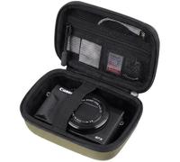 ProCase Custodia protettiva per fotocamera digitale Canon PowerShot SX740 HS, Canon G7X Mark III Mark II, Kodak, borsa da viaggio per il trasporto, colore: verde