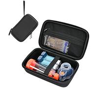 ProCase Custodia Rigida per Inalatore per Asma, Borsa da Viaggio Distanziatore per Inalatore Portatile per Adulti Bambini, Porta Accessori per Maschere per Asma, Organizer per Kit per Asma -Nero