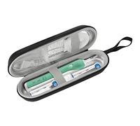 ProCase Custodia Rigida per Spazzolino Elettrico Cover, Custodia da Viaggio per Oral-B Pro e Philips Sonicare Spazzolino Elettrico con Tasche a Rete Extra -Nero