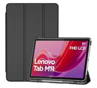 ProCase Custodia Smart per Lenovo Tab M11/K11 LTE 11" 2024 TB330FU con Supporto Penna, Slim Tri-Fold, Auto Wake/Sleep - Nero