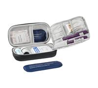 ProCase Custodia Termica per Insulina, Borsa per Diabetici da Viaggio con 2 Impacchi di Ghiaccio, Frigorifero Portatile per farmaci perfetto per l'aereo, le Vacanze e i Viaggi d'affari -Nero