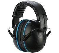 ProCase Paraorecchie per riduzione del rumore, NRR 28 dB, cancellazione del rumore, cuffie per adulti e bambini, autismo, ear defenders per falciatura, tiro, costruzione, lavori in legno, blu, nero