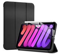 Procase PC-08363110, Custodia per iPad Mini 6 8,3” 2021(Mini 6a Generazione, A2567 A2568 A2569) con Posteriore Traslucida Smerigliata, Supporta la Ricarica di Pencil 2a Gen, Auto Sveglia/Sonno -Nero