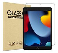 ProCase Pellicola Protettiva per iPad 9 2021/ iPad 8 2020/ iPad 7 2019/iPad 10.2 Pollici Vetro Temperato [Alta HD Trasparenza, Anti-Impronte Digitali/Graffi/Agli Urti/Olio] -1 Pezzi