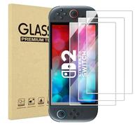 ProCase Pellicola Protettiva Schermo per Nintendo Switch 2, Vetro Temperato Pellicola Protettiva Bordo Rotondo Real Glass Protector Compatibile con Nintendo Switch 2-3 Pezzi