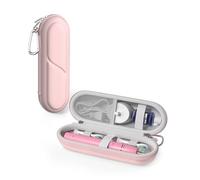 ProCase Porta Spazzolino Elettrico per Oral-B Pro/Smartseries/iO/Phlips | Porta spazzolino elettrico da viaggio ,Custodia per Spazzolino Portatile -Rosa