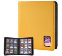 ProCase Raccoglitore Toploader Carte, Album Toploaders 324 -Giallo intenso | Tasche in 3" x 4'' per Magic, TCG, Yu Gi Oh, MTG