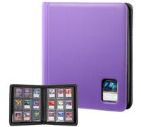 ProCase Raccoglitore Toploader Carte, Album Toploaders 324 Tasche in 3" x 4'' per Magic, TCG, Yu Gi Oh, MTG -Viola