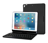 ProCase Tastiera Custodia iPad 9,7 2018/2017(QWERTY)-Wireless Custodia Tastiera con 7 Colori Retroilluminati, Rotazione a 360 Gradi per iPad 9.7 5a/6a Gen,iPad Pro 9,7 inch, iPad Air, Air 2-Nero