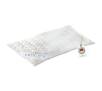 PROCAVE Cuscino per la Testa in pula di Farro, Traspirante, Rivestito in Cotone, Made in Germany 40x40cm
