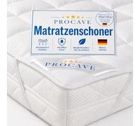 PROCAVE Micro-Comfort in Diverse Misure |Made in Germany | Coprimaterasso in Microfibra di Poliestere | Soft Touch | Adatto Anche per materassi a Molle e ad Acqua | 160x190 cm