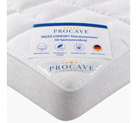PROCAVE Micro Comfort Mattress Protector with Stretch Hem, Fabric, White, 160 x 200 cm by PROCAVE