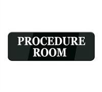 Procedure Room Sign For House/Office, cartelli per la casa, spesso acrilico autoadesivo design moderno porta segno 25,4 x 7,6 cm decorazione per la casa cartello accessori porta o parete