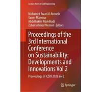 Proceedings of the 3rd International Conference on Sustainability: Developments and Innovations Vol 2: Proceedings of ICSDI 2026 Vol 2