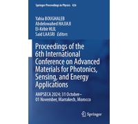 Proceedings of the 6th International Conference on Advanced Materials for Photonics, Sensing, and Energy Applications: AMPSECA 2024; 31 October-01 November, Marrakech, Morocco: 426