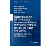 Proceedings of the 6th International Conference on Advanced Materials for Photonics, Sensing, and Energy Applications: AMPSECA 2024; 31Oct-01Nov, Marrakech, Morocco: 426