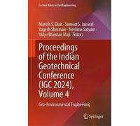 Proceedings of the Indian Geotechnical Conference, Igc 2024: Geo-environmental Engineering (1)