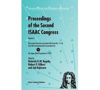 Proceedings of the Second ISAAC Congress (Copertina rigida)